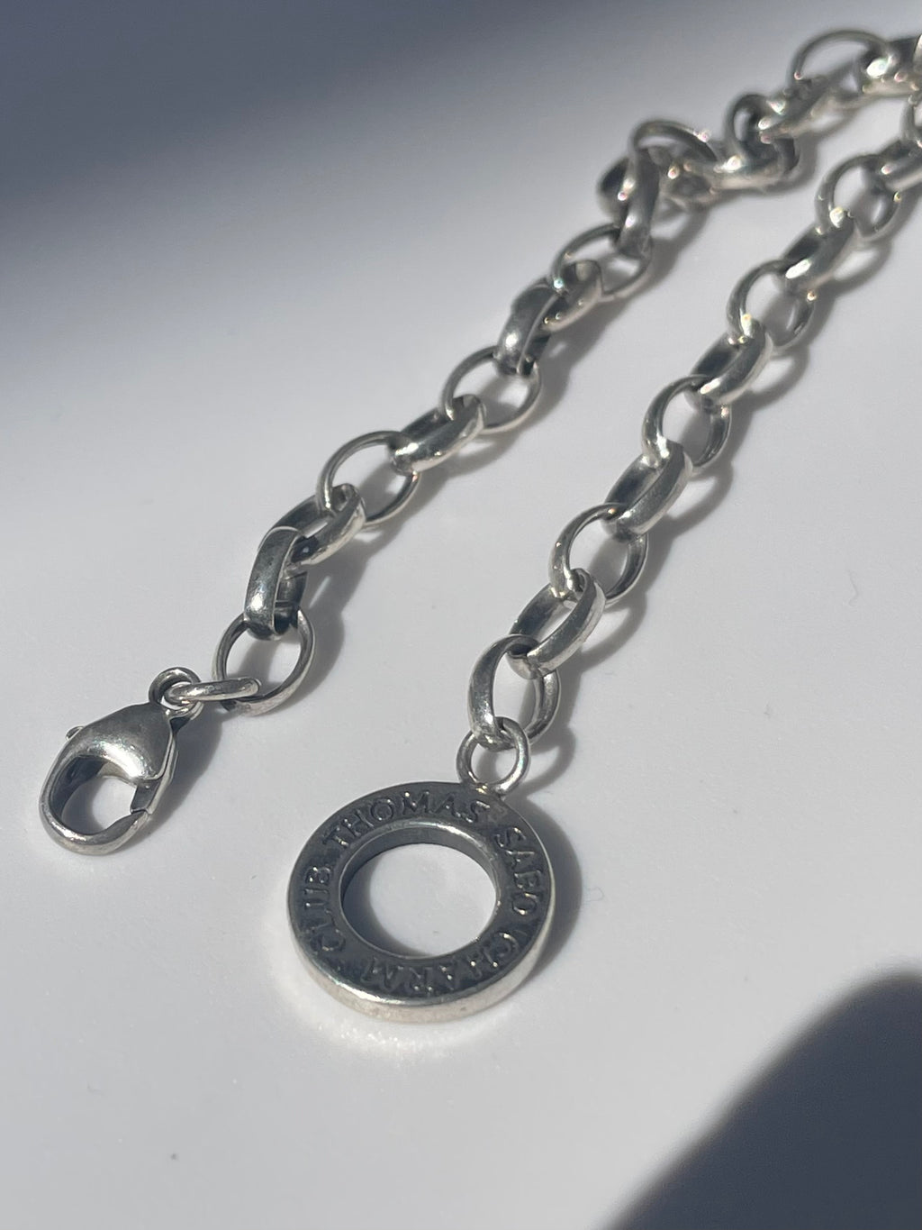 Vintage Sterling Silver Charm Link Bracelet