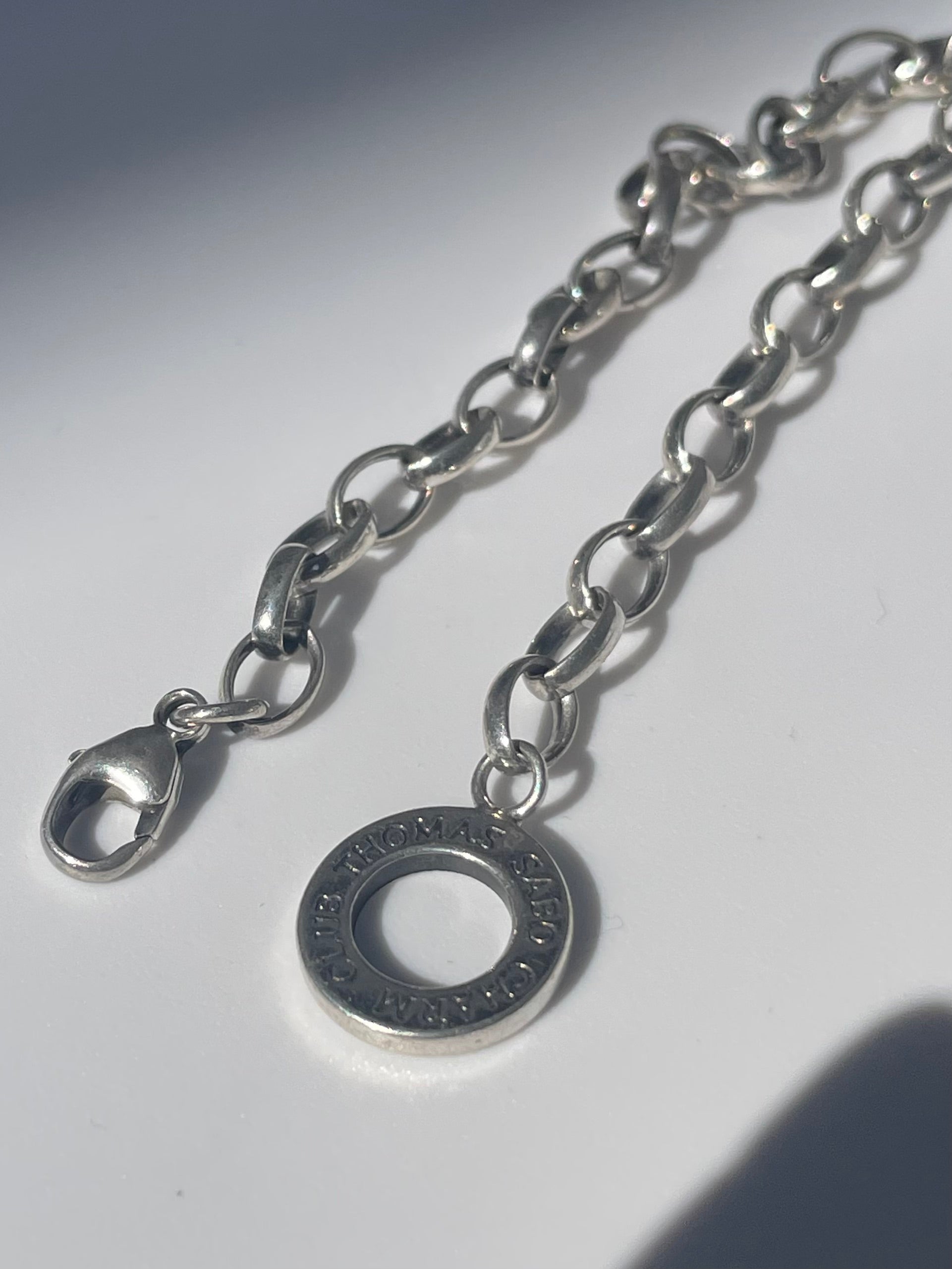 Vintage Sterling Silver Charm Link Bracelet