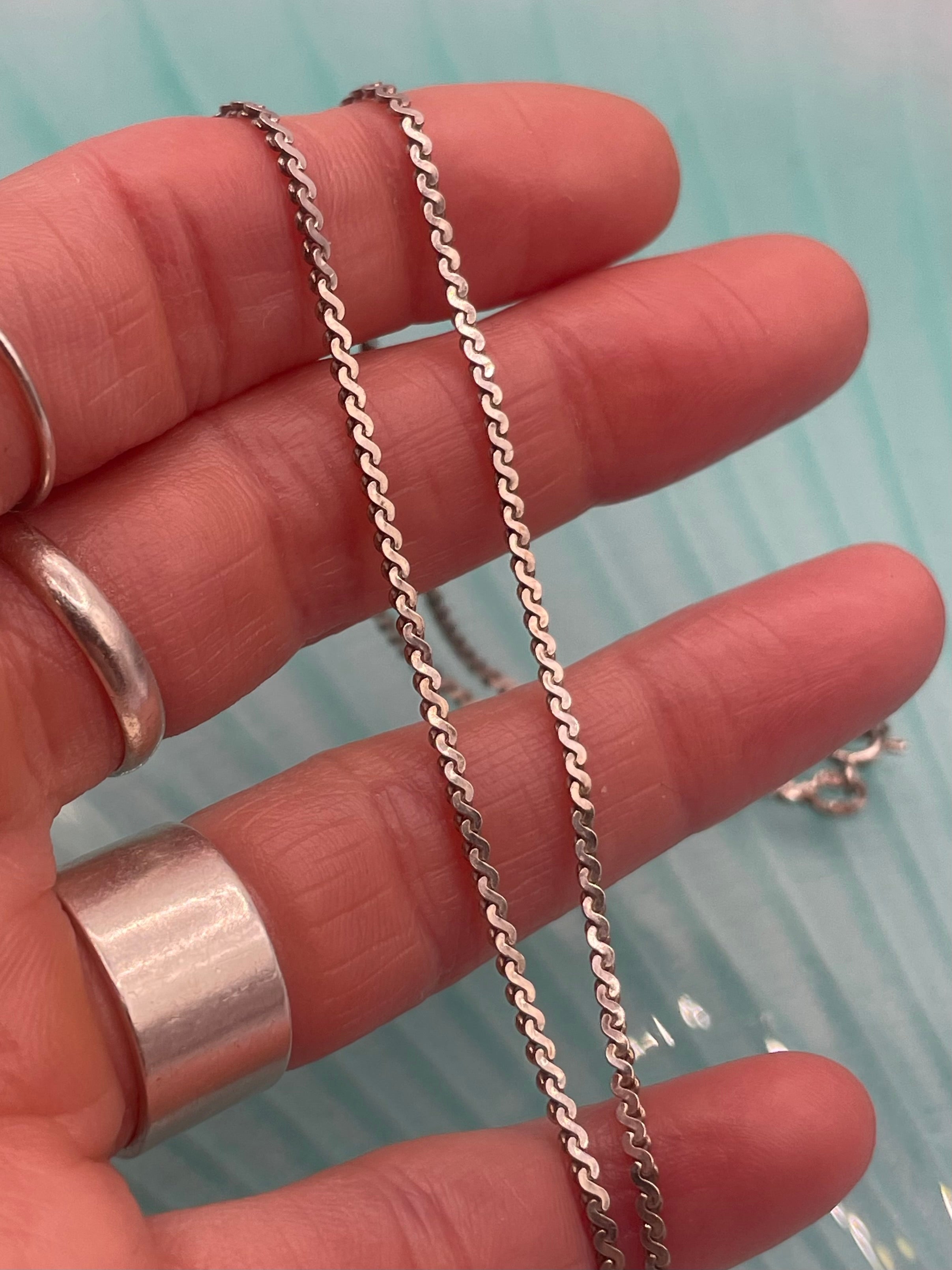 Sterling Silver S Link Layering Chain