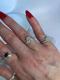 Sterling Silver Rose Ring Floral Vintage
