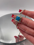 Sterling Silver Turquoise Bangle Bracelet