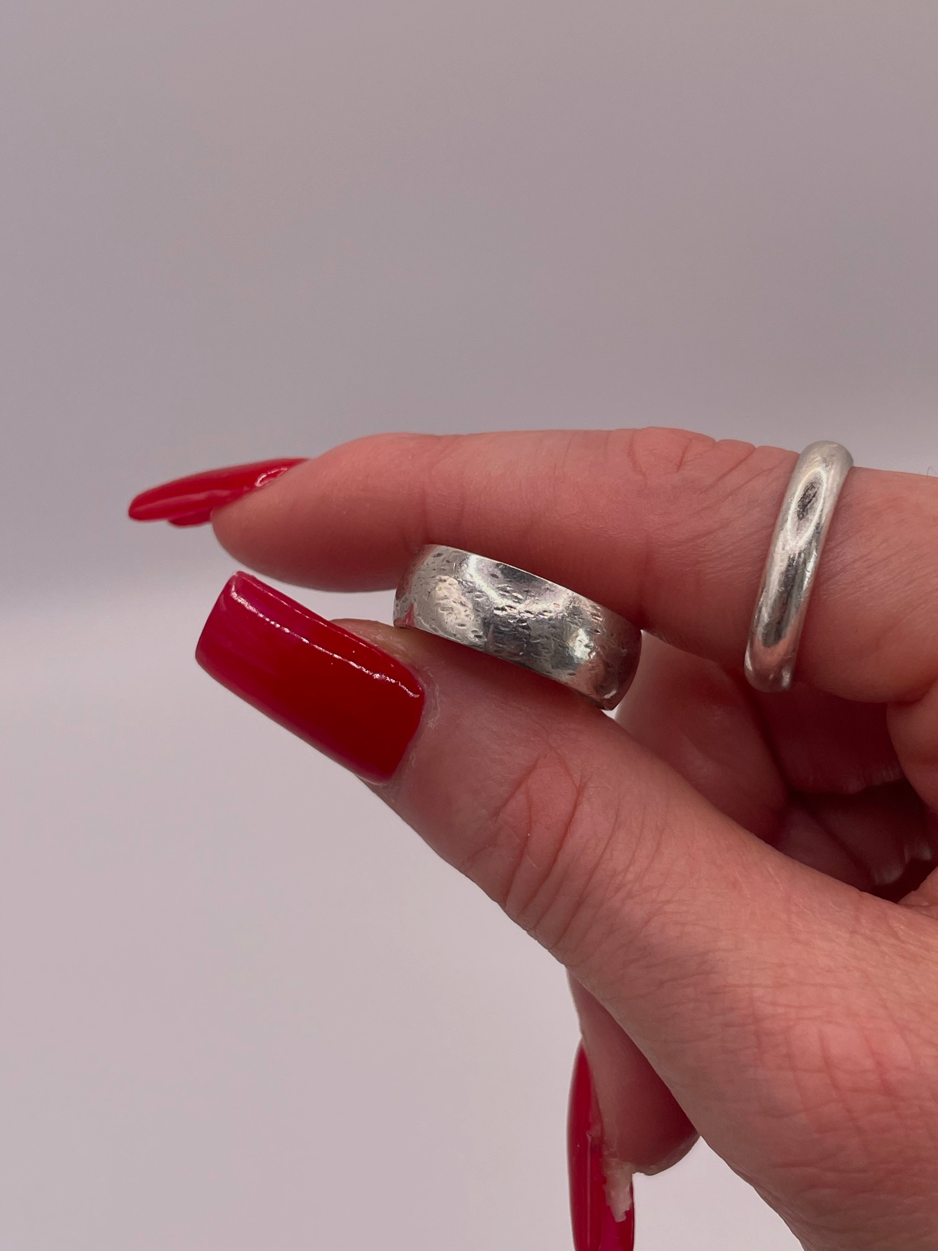 Wide Sterling Silver Band