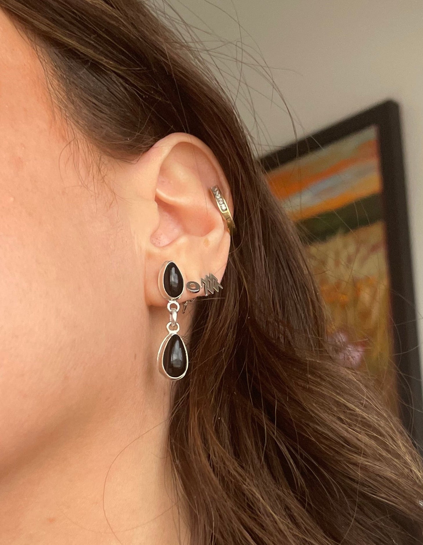 The Onyx Connection Earrings