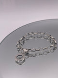 Vintage Sterling Silver Charm Link Bracelet