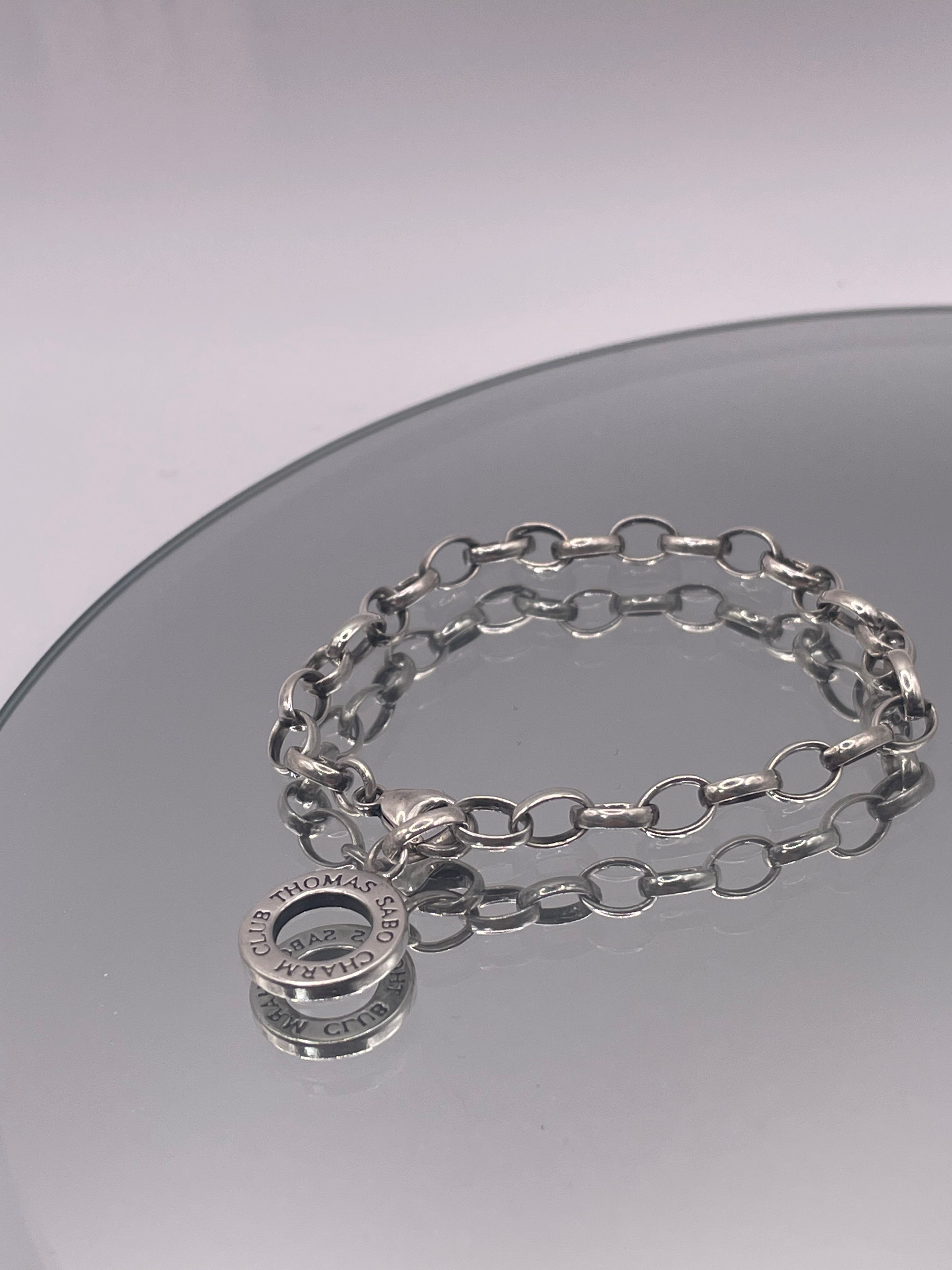 Vintage Sterling Silver Charm Link Bracelet