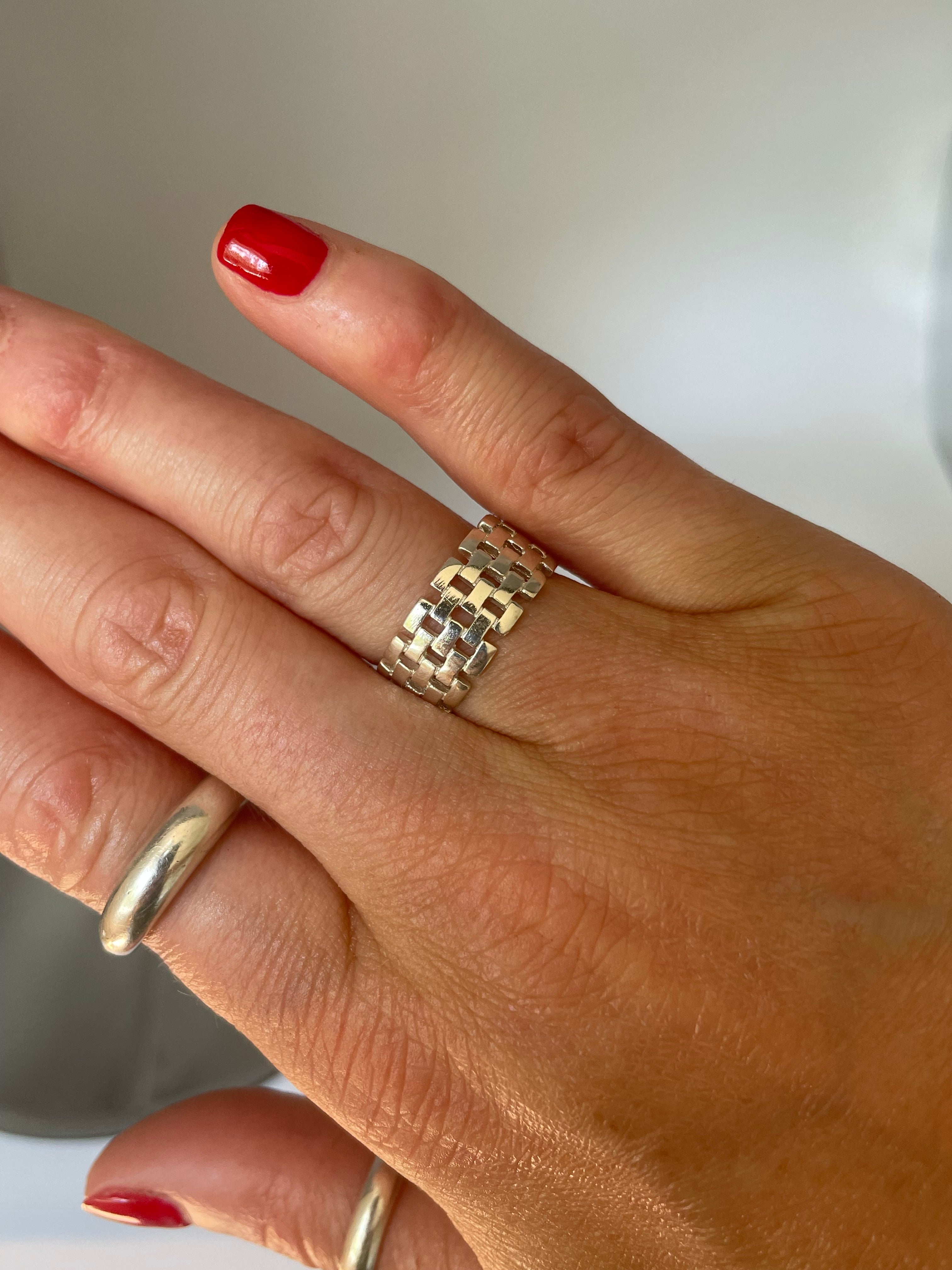 Silver Weave Ring