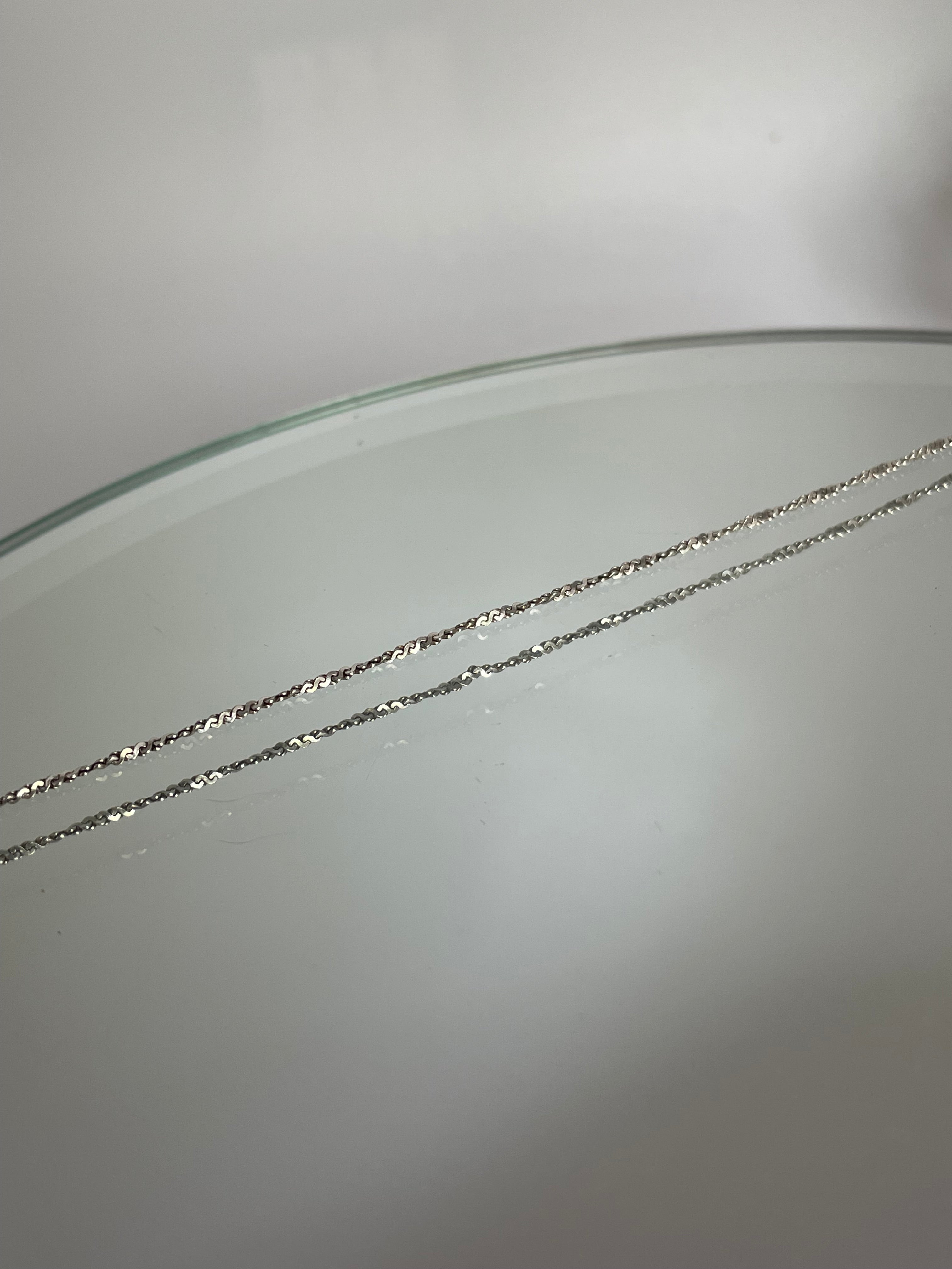 Vintage Sterling Silver S Chain Anklet