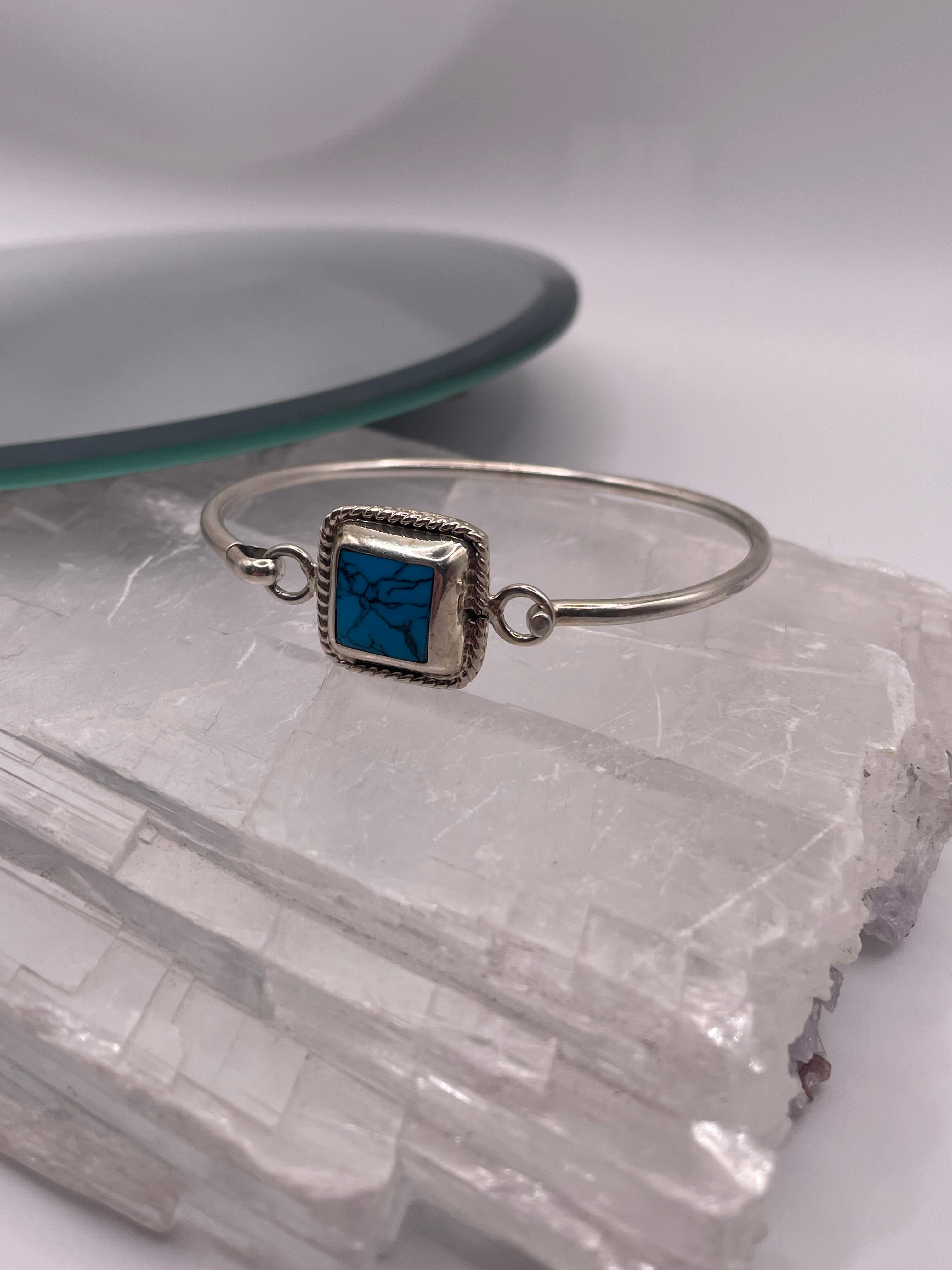 Sterling Silver Turquoise Bangle Bracelet