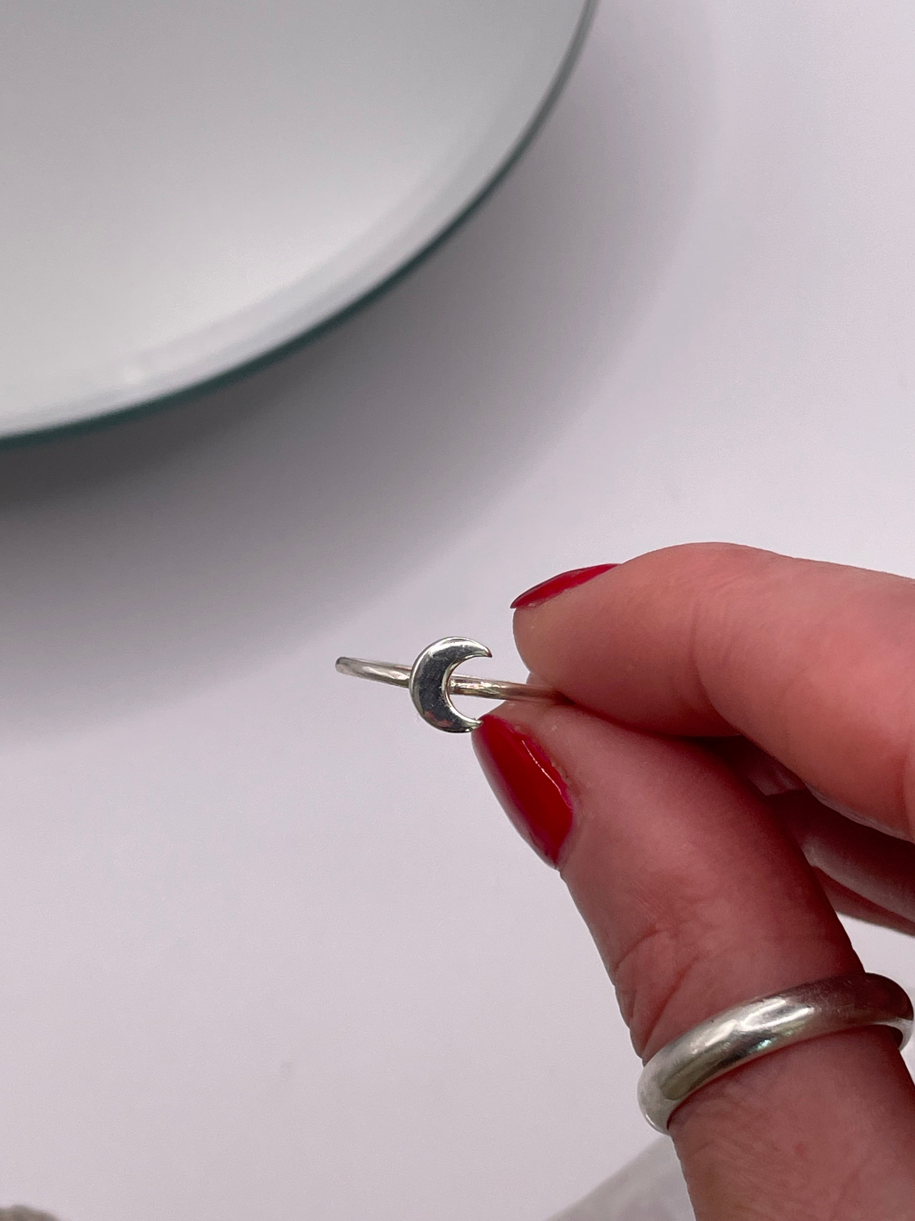 Baby Crescent Moon Ring