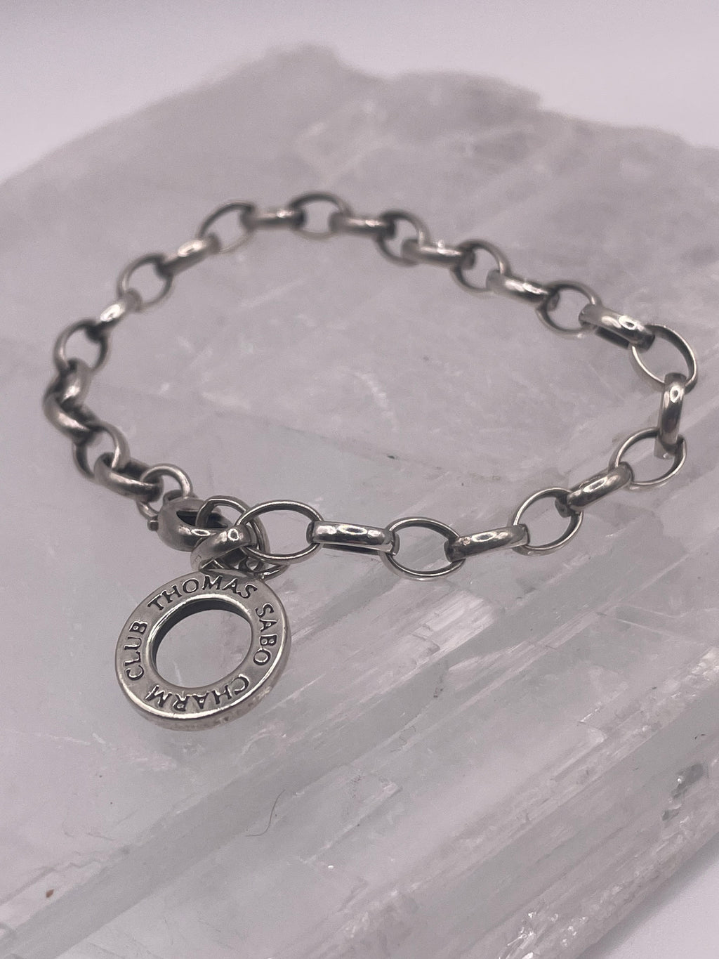 Vintage Sterling Silver Charm Link Bracelet