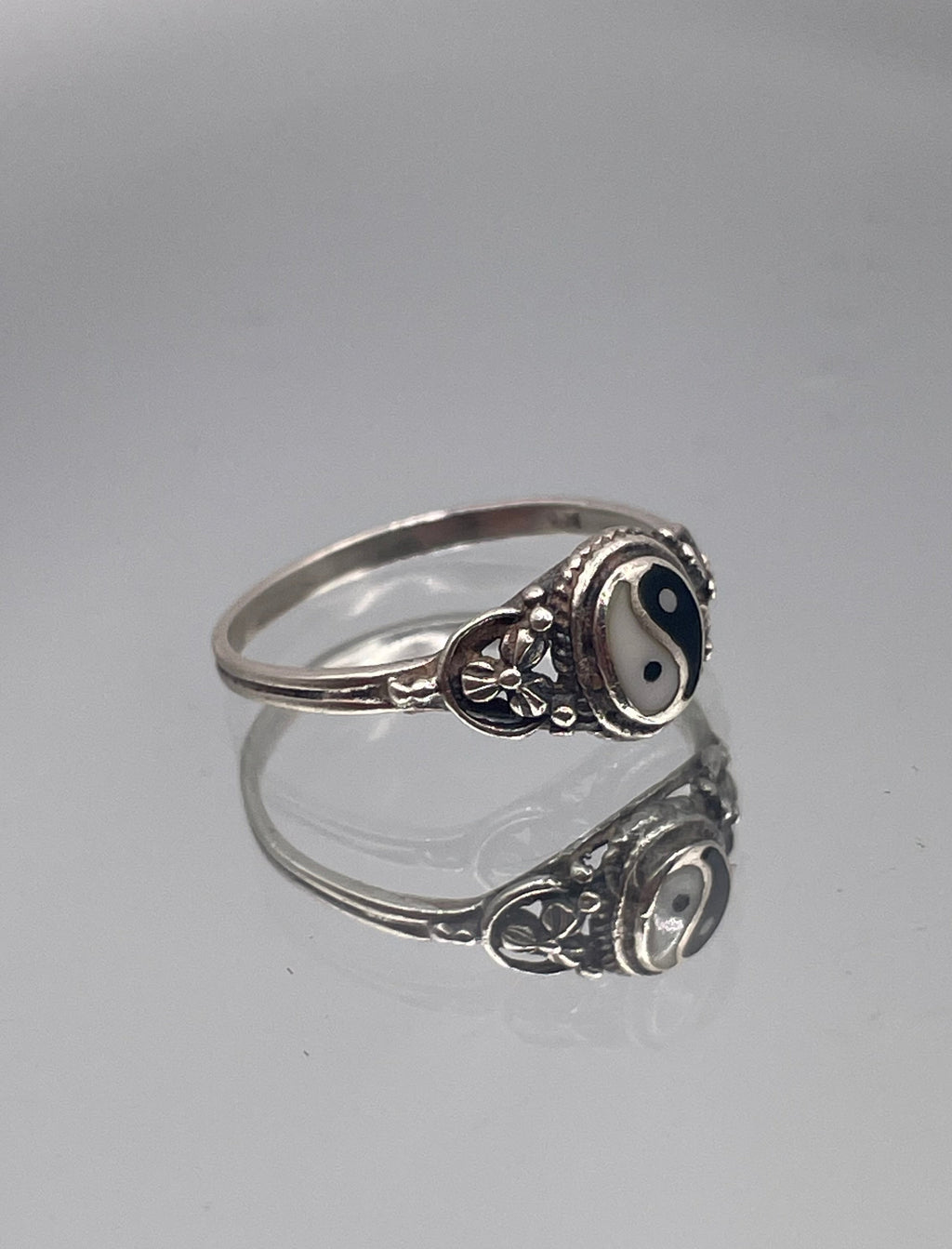 Sterling Silver Yin Yang Ring
