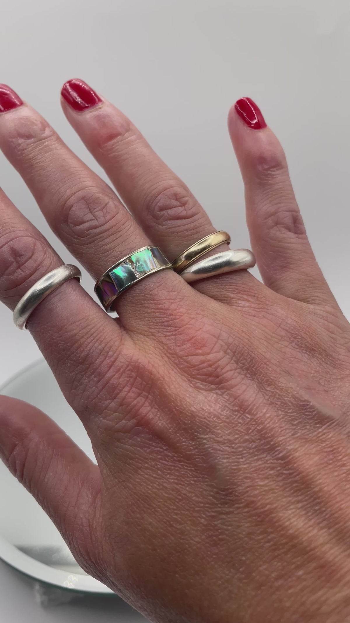 Ocean Inlay Ring